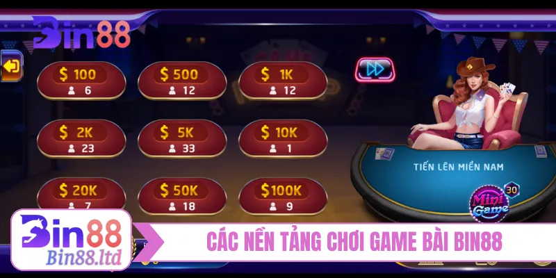 Các nền tảng chơi game bài BIN88 tuyệt cú mèo