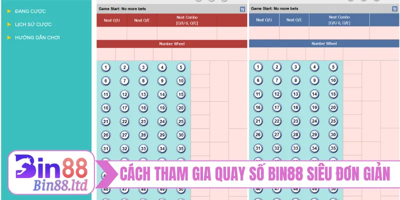 Cách tham gia quay số BIN88 siêu đơn giản