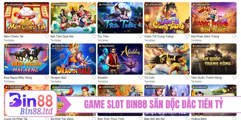Game slot BIN88 săn độc đắc tiền tỷ