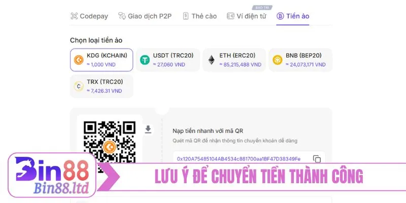 Lưu ý để chuyển tiền thành công