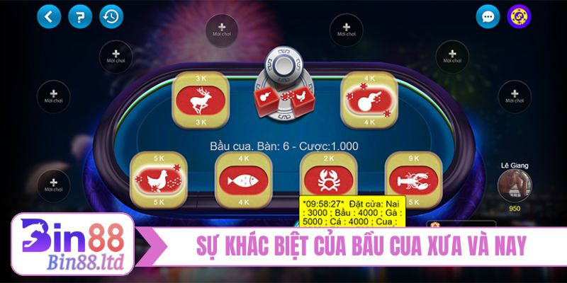 Sự khác biệt của bầu cua xưa và nay
